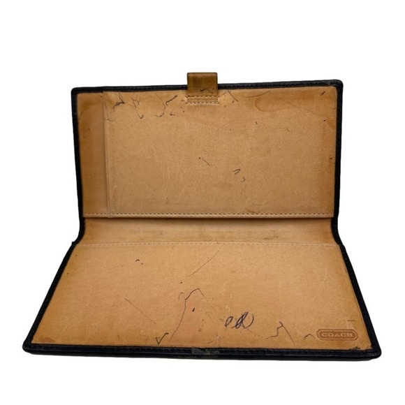 COACH Black and Gray Checkbook - Picture 4 of 6
